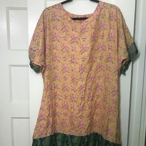 Floral moo moo or house dress